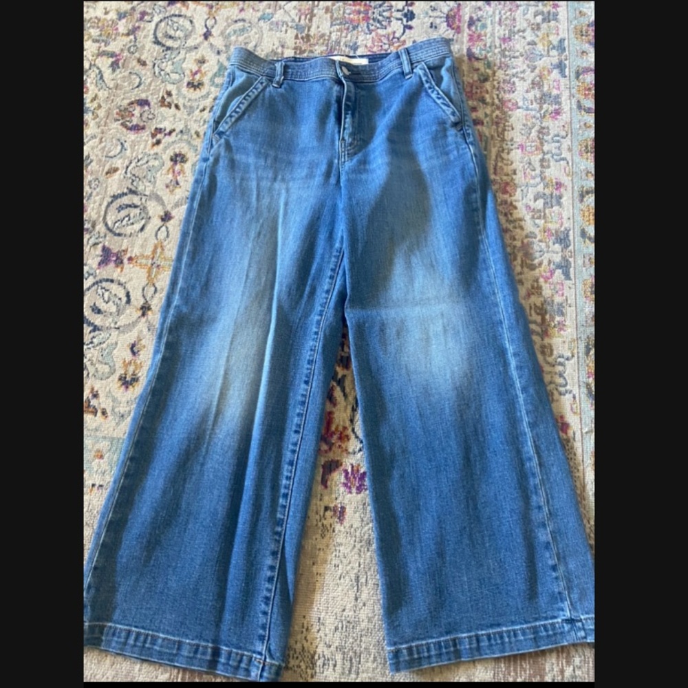 gap cropped flared jeans
